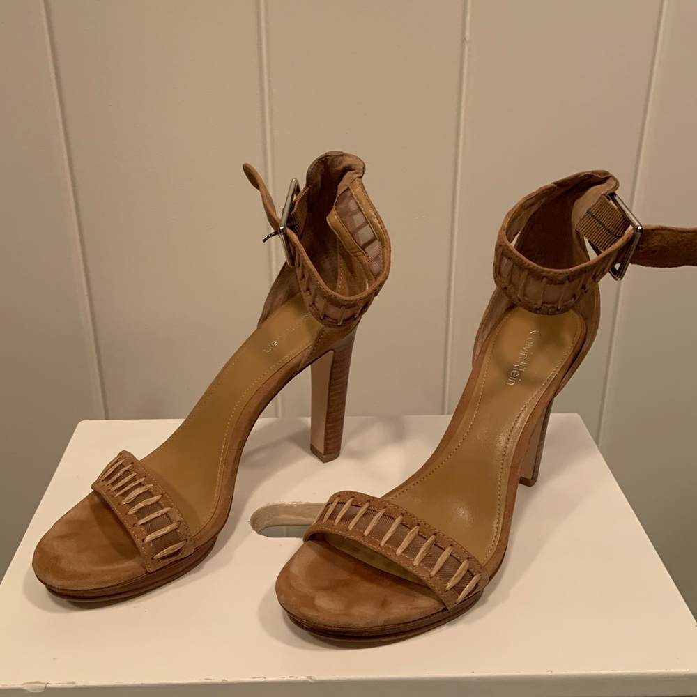 Calvin Klein Suede Heels “Valinda”